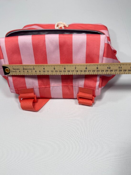 NWT Victoria\'s Secret Coral Pink Stripe Insulated 2-in-1 Cooler Beach Backpack T main image 8
